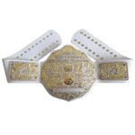 Fandu Belts Adult Championship Wrestling Title Replica Belt White strap Big Gold, (Copy)
